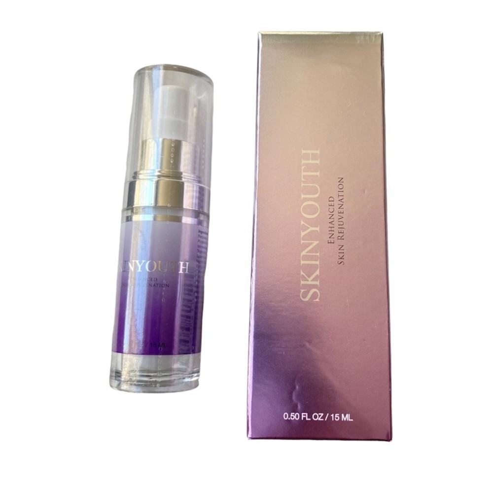 SKINYOUTH Sealed Enhanced Skin Rejuvenation Pump Serum & Cream Lot of 2 - Picture 2 of 7